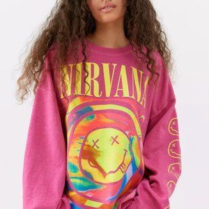 NWT Nirvana Smile Overdyed Hot Pink